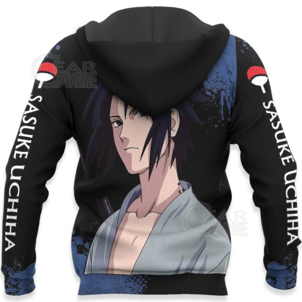 Uchiha Sasuke Hoodie Sweater Naruto Custom Anime Zip Jacket 5