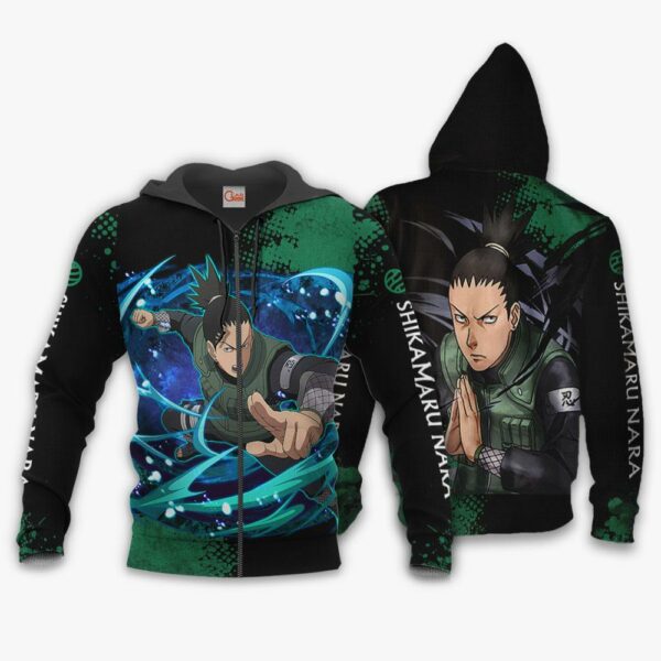 Shikamaru Hoodie Sweater Naruto Custom Anime Zip Jacket 1