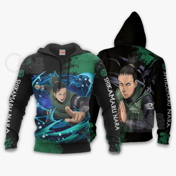 Shikamaru Hoodie Sweater Naruto Custom Anime Zip Jacket 3