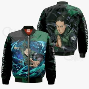 Shikamaru Hoodie Sweater Naruto Custom Anime Zip Jacket 9