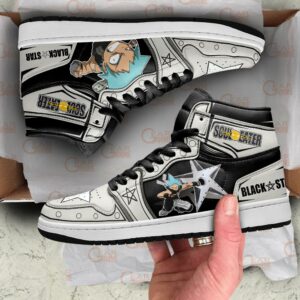 Black Star Sneakers Soul Eater Custom Anime Shoes MN11 7