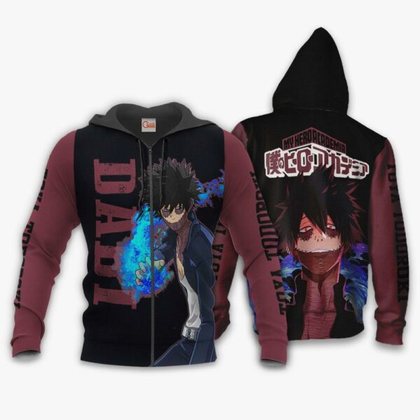 Dabi Shirt Toya Todoroki MHA Custom Anime Zip Jacket 1