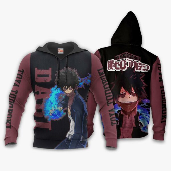 Dabi Shirt Toya Todoroki MHA Custom Anime Zip Jacket 3