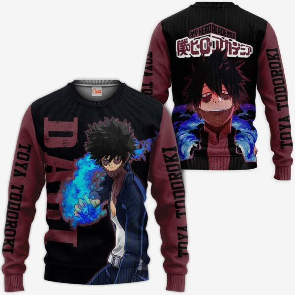 Dabi Shirt Toya Todoroki MHA Custom Anime Zip Jacket 2