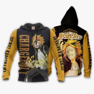 Denki Kaminari Shirt Chargebolt Hero MHA Custom Anime Zip Jacket 8