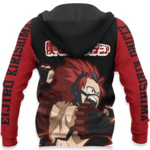 Eijiro Kirishima Shirt Red Riot MHA Custom Anime Zip Jacket 10