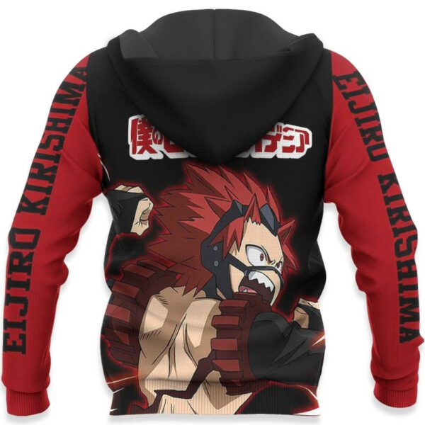 Eijiro Kirishima Shirt Red Riot MHA Custom Anime Zip Jacket 5