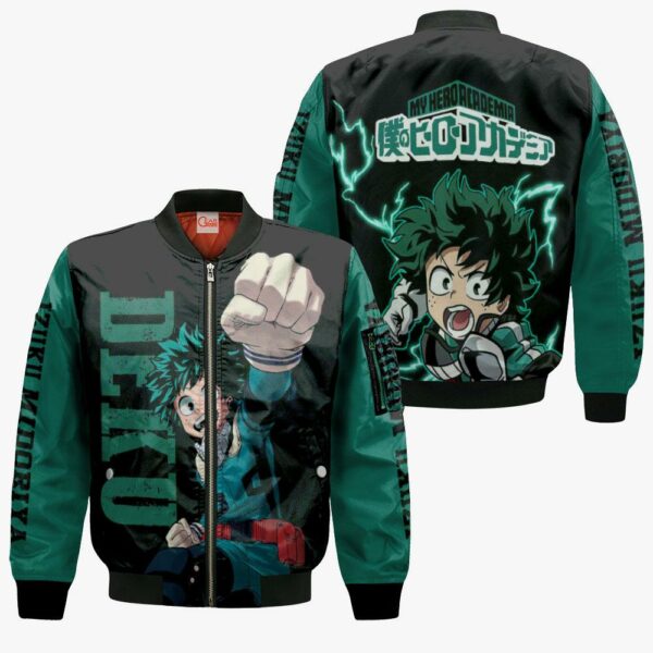 Izuku Midoriya Hoodie Sweater Deku MHA Custom Anime Zip Jacket 3