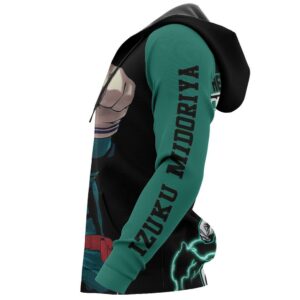 Izuku Midoriya Hoodie Sweater Deku MHA Custom Anime Zip Jacket 9