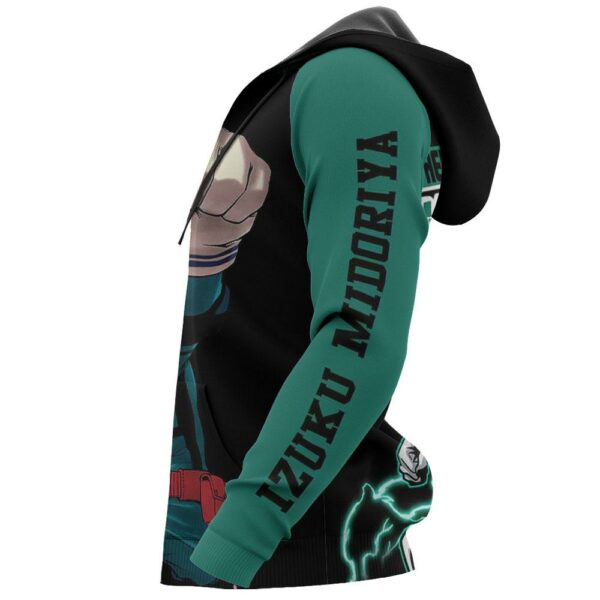 Izuku Midoriya Hoodie Sweater Deku MHA Custom Anime Zip Jacket 5