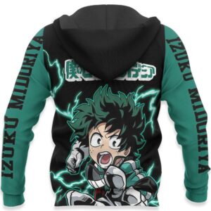 Izuku Midoriya Hoodie Sweater Deku MHA Custom Anime Zip Jacket 8