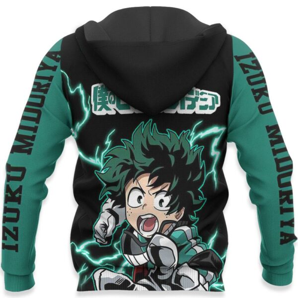 Izuku Midoriya Hoodie Sweater Deku MHA Custom Anime Zip Jacket 4