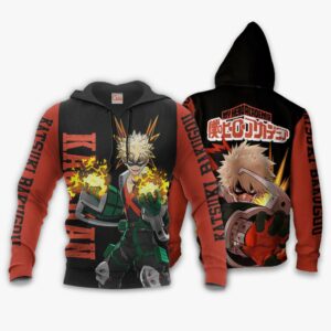 Katsuki Bakugou Hoodie Sweater Kacchan MHA Custom Anime Zip Jacket 8