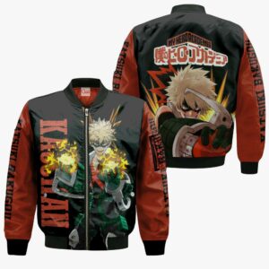 Katsuki Bakugou Hoodie Sweater Kacchan MHA Custom Anime Zip Jacket 9