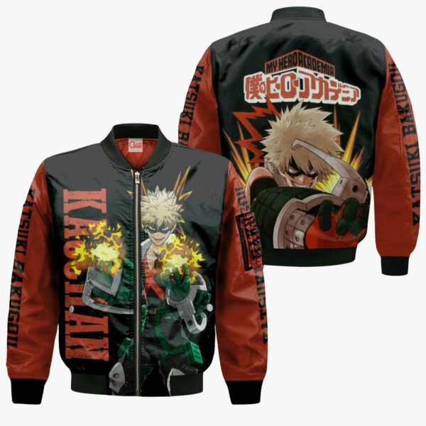 Katsuki Bakugou Hoodie Sweater Kacchan MHA Custom Anime Zip Jacket 4