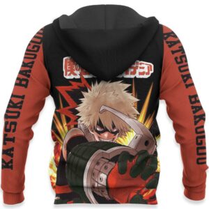 Katsuki Bakugou Hoodie Sweater Kacchan MHA Custom Anime Zip Jacket 10