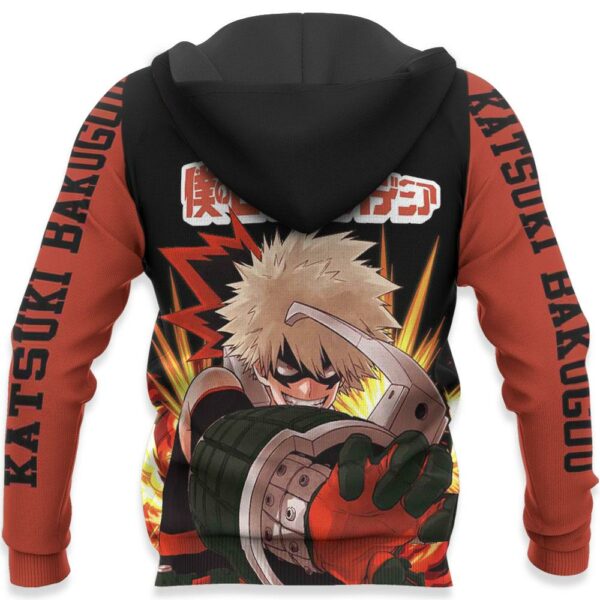 Katsuki Bakugou Hoodie Sweater Kacchan MHA Custom Anime Zip Jacket 5