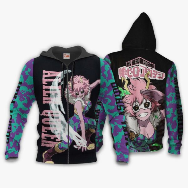 Mina Ashido Shirt Alien Queen MHA Custom Anime Zip Jacket 1