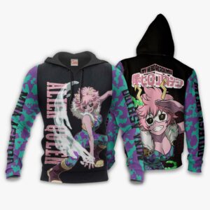 Mina Ashido Shirt Alien Queen MHA Custom Anime Zip Jacket 8