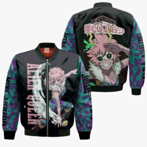 Mina Ashido Shirt Alien Queen MHA Custom Anime Zip Jacket 9