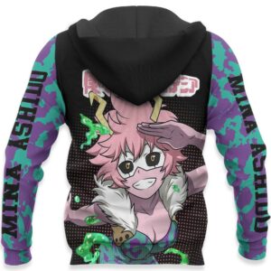 Mina Ashido Shirt Alien Queen MHA Custom Anime Zip Jacket 10