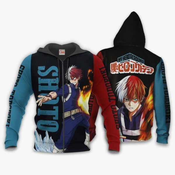 Shoto Todoroki Hoodie Shirt My Hero Academia Custom Jacket 1