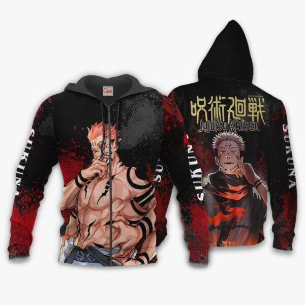 Sukuna Hoodie Shirt Jujutsu Kaisen Custom Anime Jacket 1