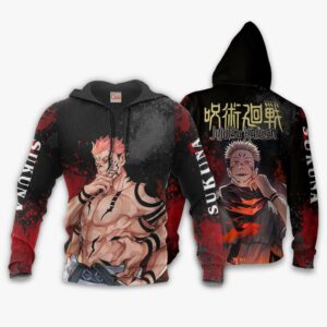 Sukuna Hoodie Shirt Jujutsu Kaisen Custom Anime Jacket 8