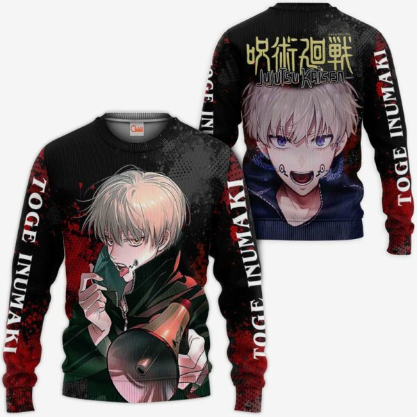 Toge Inumaki Hoodie Shirt Jujutsu Kaisen Custom Anime Jacket 2