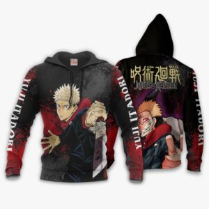 Yuji Itadori Hoodie Shirt Jujutsu Kaisen Custom Anime Jacket 8