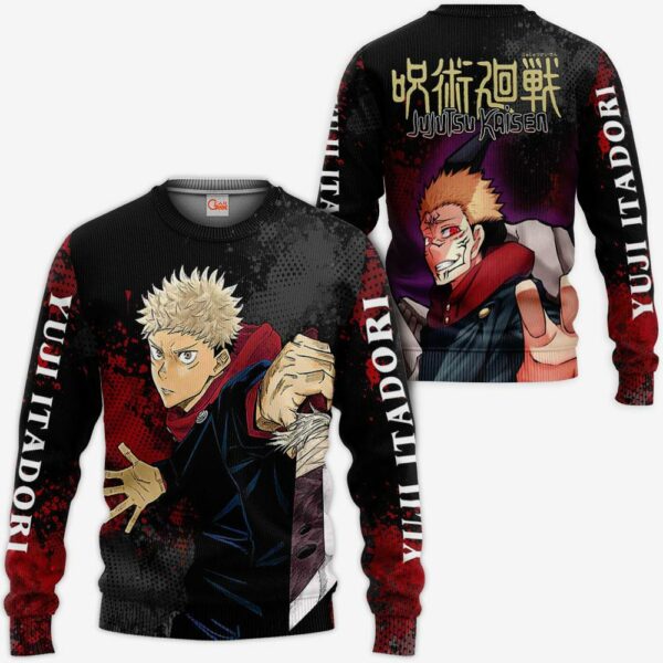 Yuji Itadori Hoodie Shirt Jujutsu Kaisen Custom Anime Jacket 2