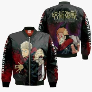 Yuji Itadori Hoodie Shirt Jujutsu Kaisen Custom Anime Jacket 9