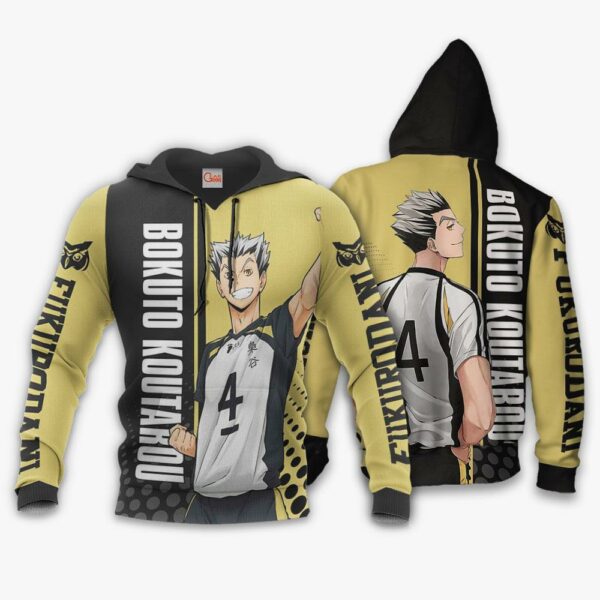 Fukurodani Bokuto Koutarou Hoodie Haikyuu Custom Anime Shirt 3