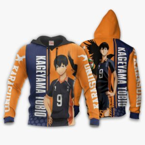 Karasuno Kageyama Tobio Hoodie Haikyuu Custom Anime Shirt 8