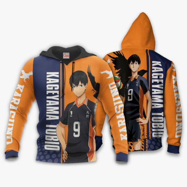 Karasuno Kageyama Tobio Hoodie Haikyuu Custom Anime Shirt 3