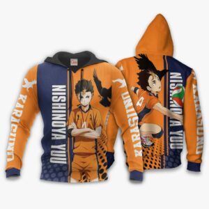 Karasuno Nishinoya Yuu Hoodie Haikyuu Custom Anime Shirt 8