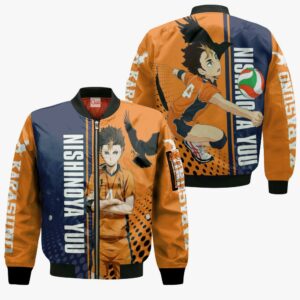 Karasuno Nishinoya Yuu Hoodie Haikyuu Custom Anime Shirt 9