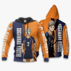 Karasuno Sugawara Koushi Hoodie Haikyuu Custom Anime Shirt 8