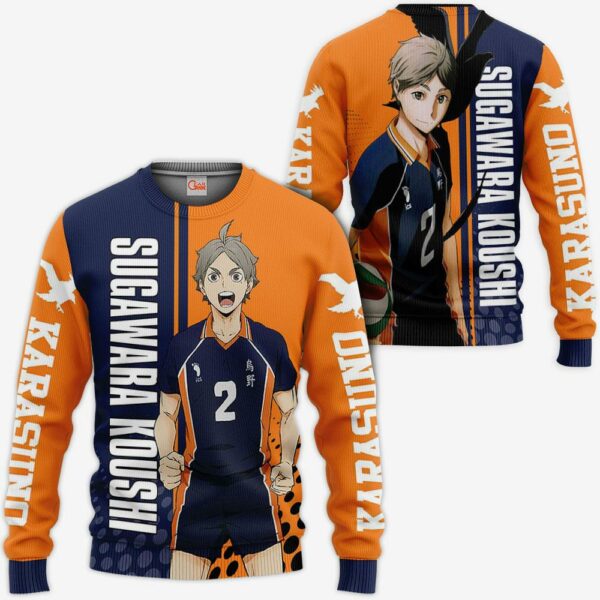 Karasuno Sugawara Koushi Hoodie Haikyuu Custom Anime Shirt 2