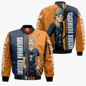 Karasuno Sugawara Koushi Hoodie Haikyuu Custom Anime Shirt 9