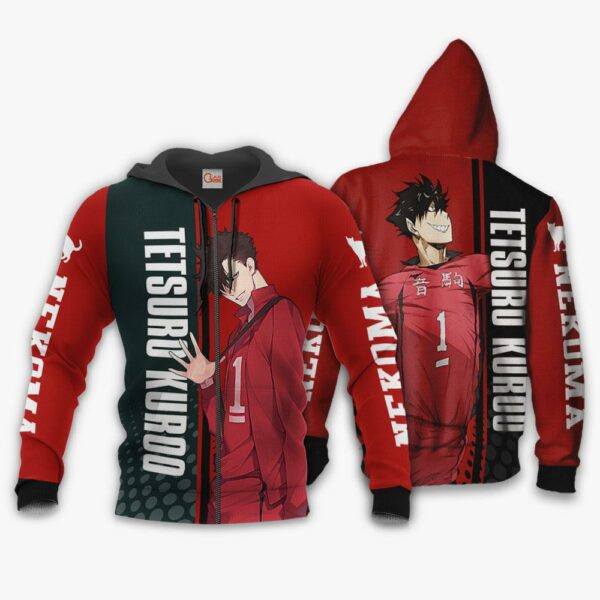 Nekoma Tetsuro Kuroo Hoodie Haikyuu Custom Anime Shirt 1