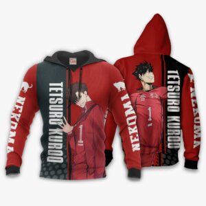 Nekoma Tetsuro Kuroo Hoodie Haikyuu Custom Anime Shirt 8