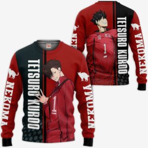 Nekoma Tetsuro Kuroo Hoodie Haikyuu Custom Anime Shirt 7