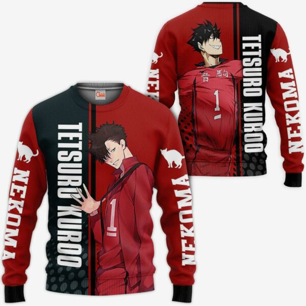 Nekoma Tetsuro Kuroo Hoodie Haikyuu Custom Anime Shirt 2