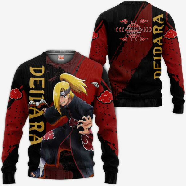 Deidara Hoodie Shirt Naruto Anime Jacket VA12 2