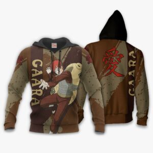 Gaara Hoodie Shirt Naruto Anime Jacket VA12 8