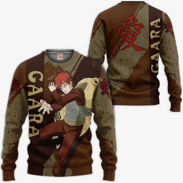 Gaara Hoodie Shirt Naruto Anime Jacket VA12 2