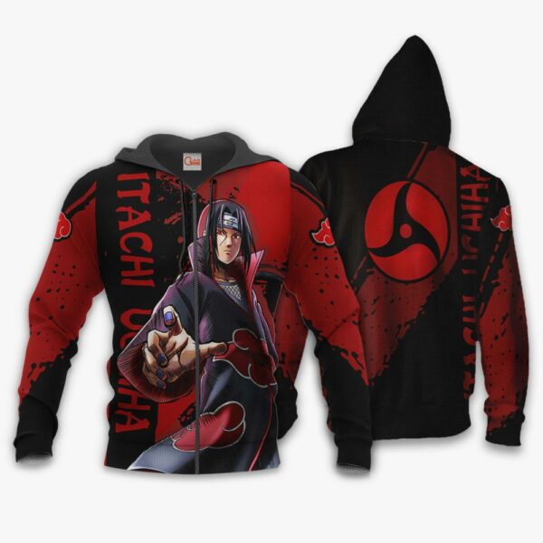 Uchiha Itachi Hoodie Shirt Sharingan Naruto Anime Jacket 1