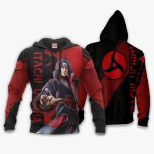 Uchiha Itachi Hoodie Shirt Sharingan Naruto Anime Jacket 8