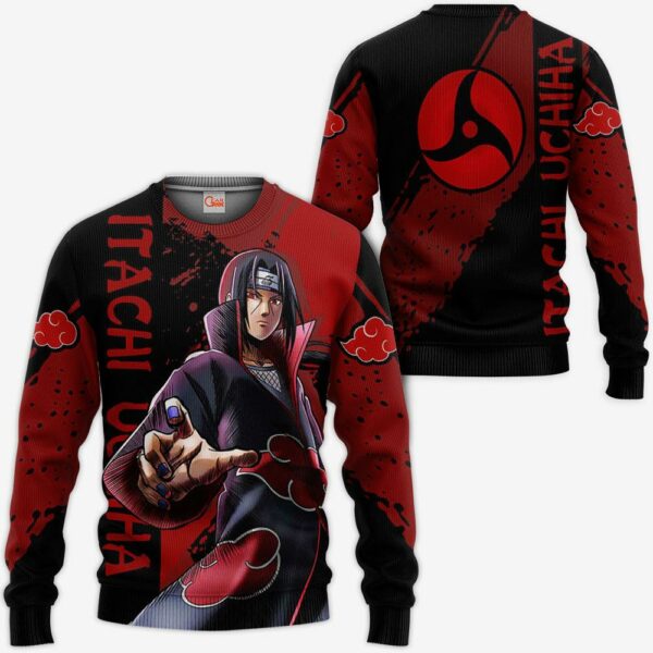 Uchiha Itachi Hoodie Shirt Sharingan Naruto Anime Jacket 2